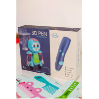 3D Ручка "Printing Pen" 14см + трафарети на акумуляторі з USB 66-32A